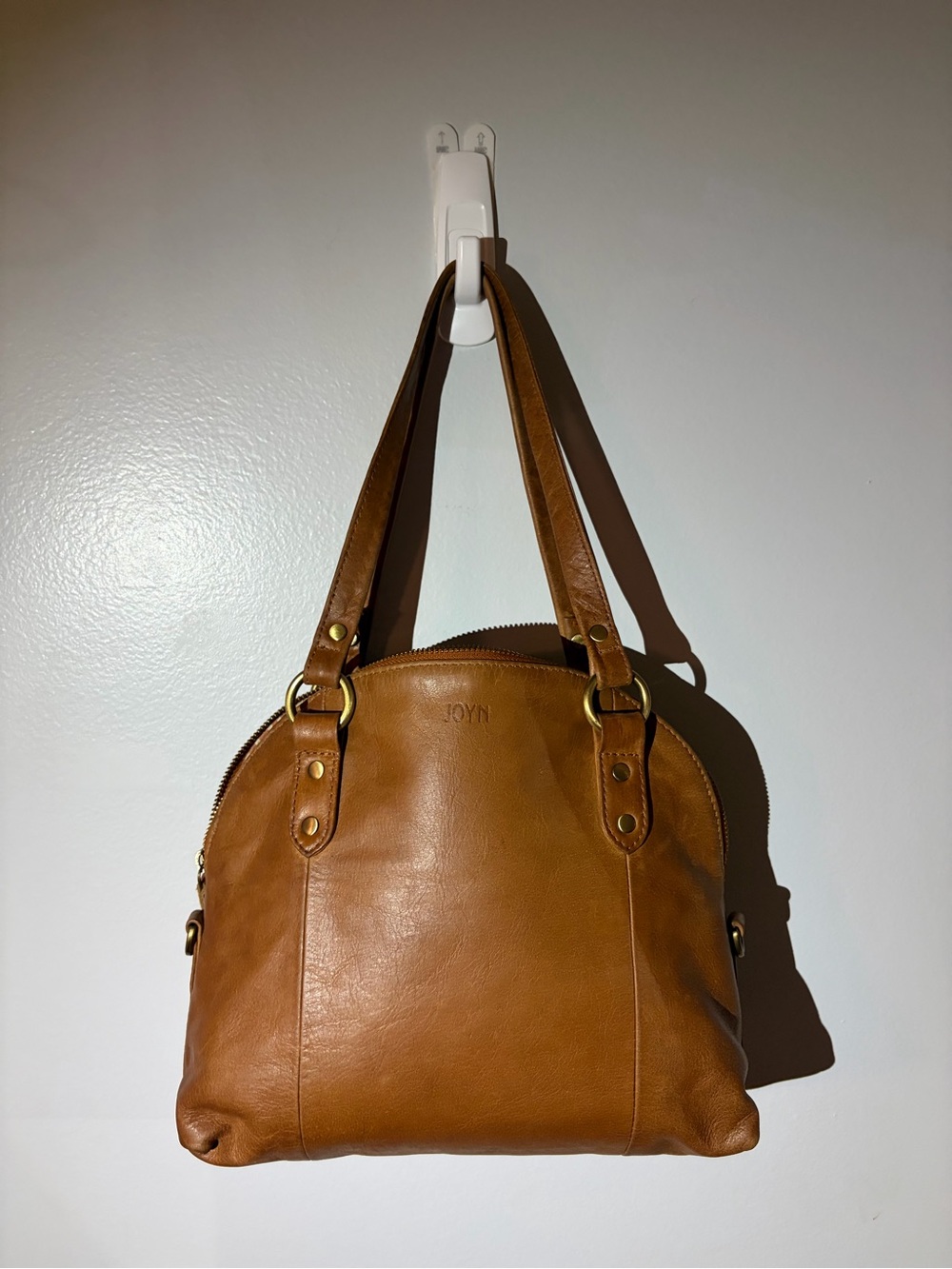 JOYN Tan genuine Leather Shoulder Bag